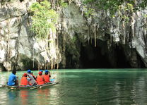 bootje in Puerto Princesa Subterranean River National Park - Sabang - Palawan - Filipijnen -Intas - CTTO