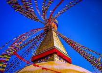 Tempel - Vlaggen - Kathmandu - Nepal - foto: Canva