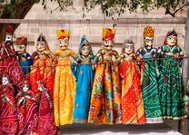 Indische poppenkast Rajasthan Jodhpur - India - foto: Archief