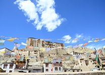 Leh stadsbeeld met paleis - Leh - India - foto: Ashfaq Rah