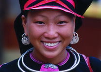 hmong vrouw close up - Laos