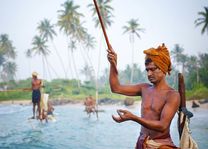 Visser met visdraad - Sri Lanka