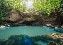 thailand hew suwat waterval (uit film the beach) - khao yai national park - Thailand - foto: archief