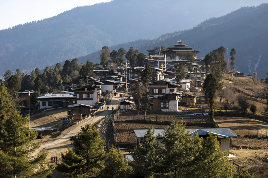 Amankora Gangtey village dorp Gangtey Bhutan - foto: Amankora Gangtey