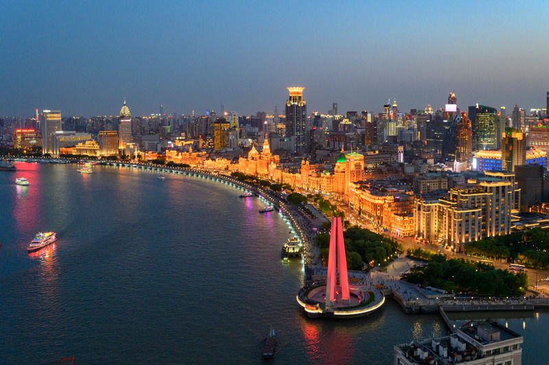 De Bund in Shanghai