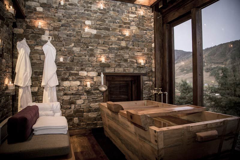 hotstonebad in Gangtey Lodge - Gangtey Lodge - Bhutan
