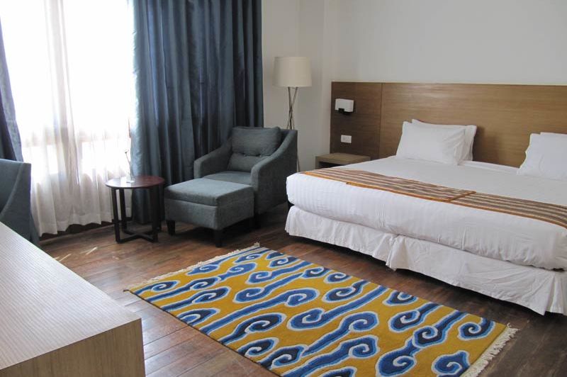 kamer van het Osel Hotel - Osel Hotel - Bhutan - foto: Mieke Arendsen