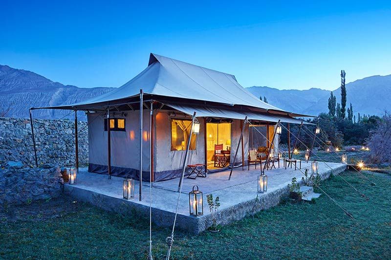 luxe tent Chamba Camp - Diskit Ladakh - Chamba Camp - India - foto: Chamba Camp