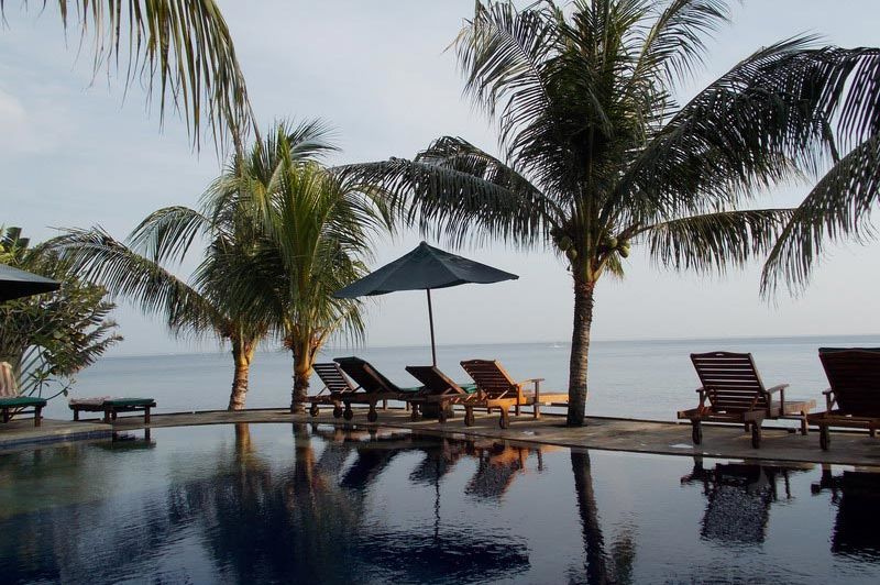 zwembad - Puri Wirata Hotel Amed - Puri Wirata Hotel Amed - Indonesië