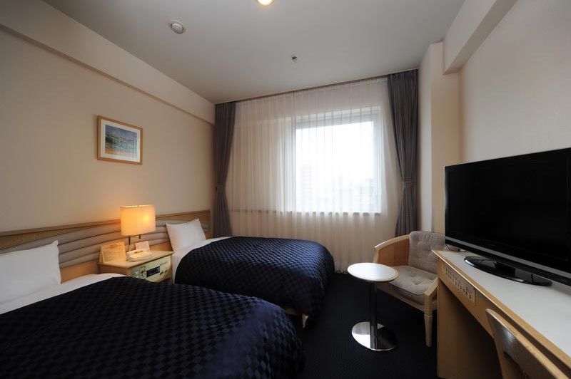 twin room in Hotel New Hiroden in Hiroshima - Hotel New Hiroden Hiroshima - Japan