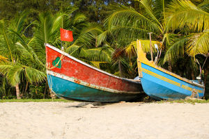 Mararikulam - Strand - Vissersboot - India - foto: flickr