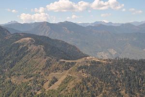 Bhutan landschap vallei