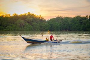 Bootje op het water in Kuala Selangor - Maleisië - foto: flickr