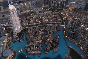 Uitzicht vanaf de Burj Khalifa 2 - Dubai