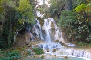 Kuangsi watervallen in Laos - Laos