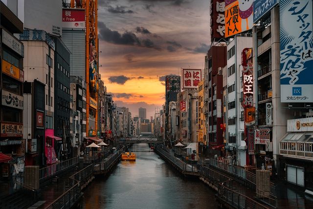 Dotonbori Straat in Osaka - Japan