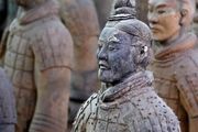 Soldaat van Terracotta Leger in Xi'an - China - foto: rechtenvrij