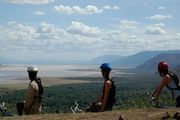 uitzicht Lake Manyara met mountainbike - Lake Manyara - Tanzania